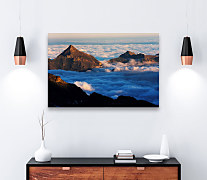 Obraz do obývačky Vrcholky hôr v oblakoch zs1351